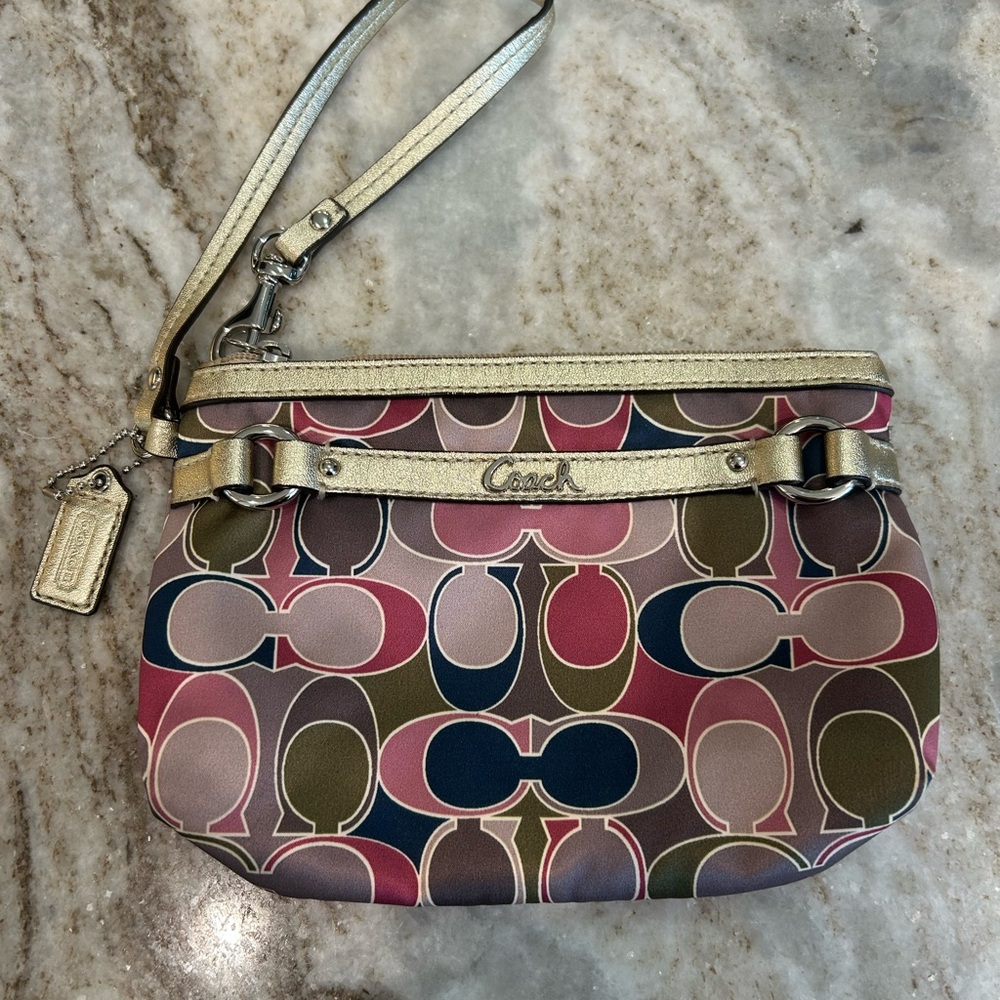 Y2K Coach Colorful Wristlet/Wallet